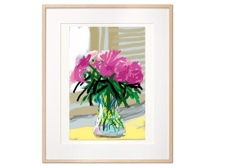 Blumen machen das Leben schön: Art Edition von David Hockney.