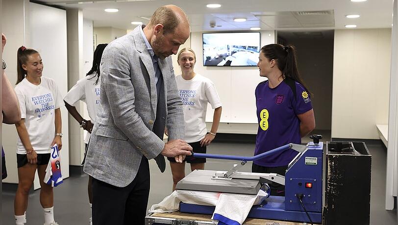 Prinz William bei seinem Besuch im St. George's Park.