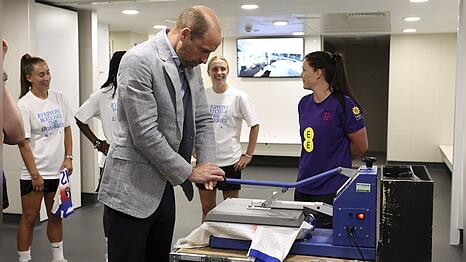 Prinz William bei seinem Besuch im St. George's Park.