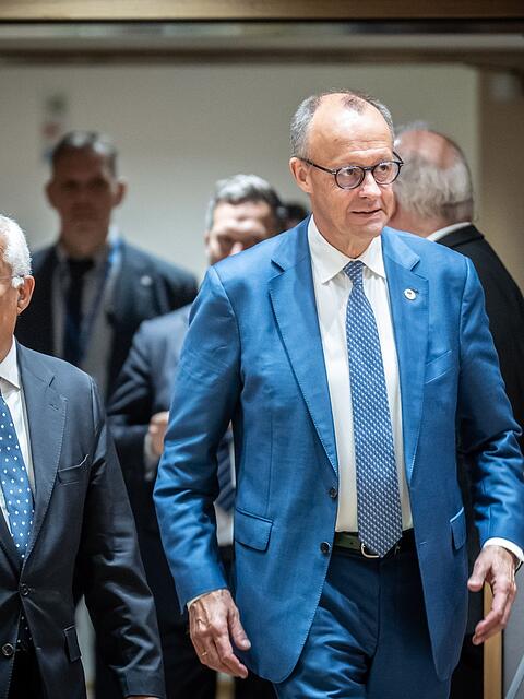 Ant&oacute;nio Costa will in einigen Wochen einen neuen Vorschlag im EU-Haushaltsstreit vorlegen. Er muss damit unter anderem Kanzler Friedrich Merz &uuml;berzeugen. (Archivbild)