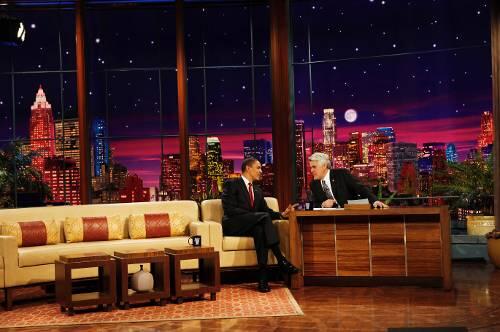 Hoher Besuch bei Jay Leno: Barack Obama als Talkshowgast.