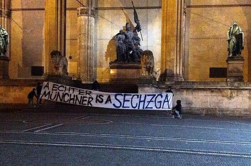 Der Ama-Derby des TSV 1860 II und FC Bayern II wirft seine Schatten voraus. Die Löwen-Fans ließen bereits im Vorfeld Banner und Worte in der Münchner Innenstadt sprechen.