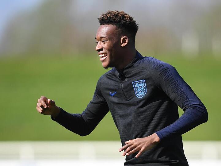 Der vom FC Bayern München umworbene Callum Hudson-Odoi vom FC Chelsea. Foto: Joe Giddens/PA Wire/Archivbild
