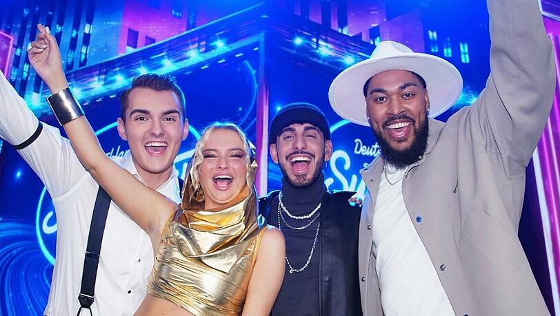 Die vier Finalisten der 20. "DSDS"-Staffel.