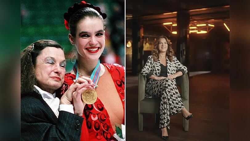 Katarina Witt mit Jutta Müller nach ihrer legendären "Carmen"-Kür bei den Olympischen Winterspielen 1988 in Calgary (l.) - in der Doku "Being Katarina Witt" erzählt sie von diesem Karrierehöhepunkt. Katarina Witt mit Jutta Müller nach ihrer legendären "Carmen"-Kür bei den Olympischen Winterspielen 1988 in Calgary (l.) - in der Doku "Being Katarina Witt" erzählt sie von diesem Karrierehöhepunkt.