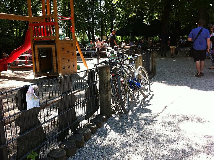 Mit dem Rad und den Kindern zum Seehaus