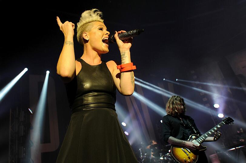 Pink stellt ihr neues Album im Circus Krone vor.