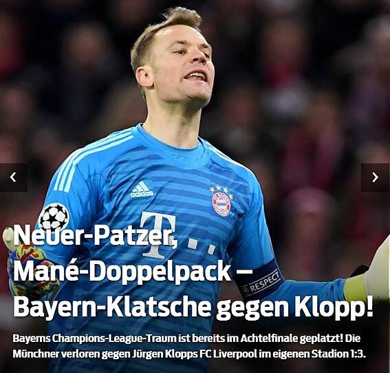 Die "Sport Bild" schreibt sogar von einer "Klatsche" für die Bayern.