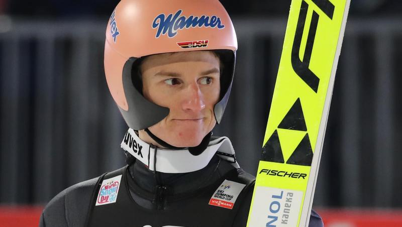 Kam nach Sprüngen auf 132,5 und 135 Meter nicht über Rang zwölf hinaus: Karl Geiger. Kam nach Sprüngen auf 132,5 und 135 Meter nicht über Rang zwölf hinaus: Karl Geiger.