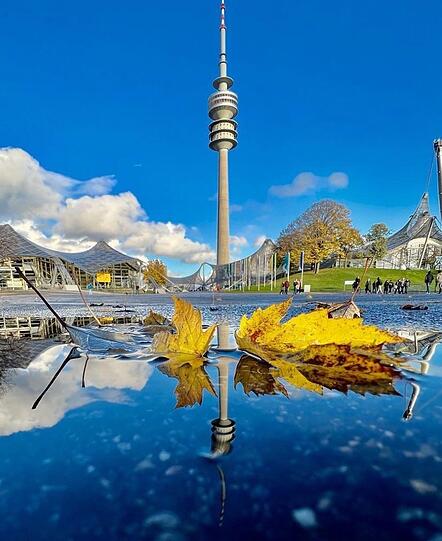 Vinzenz war direkt nach dem Regen unterwegs, hat mit Spiegelungen gearbeitet - und sendete der AZ sein Bild über Social Media.