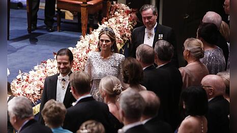 Prinz Carl Philip (li.) mit Schwester Madeleine und deren Ehemann Chris O'Neill.
