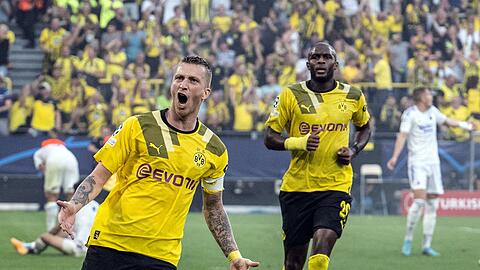 Kapitän Marco Reus brauchte den BVB in Führung.