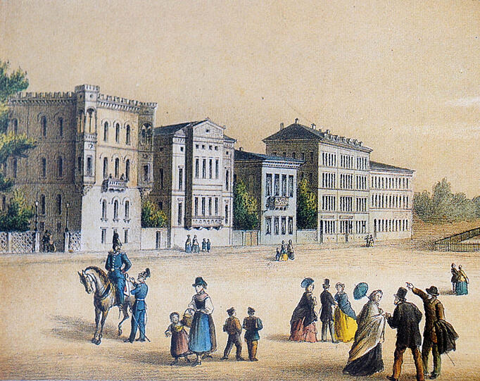 Das Palais in der Barerstraße.