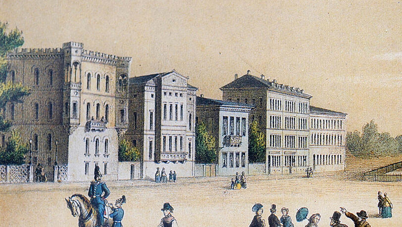 Das Palais in der Barerstraße. Das Palais in der Barerstraße.