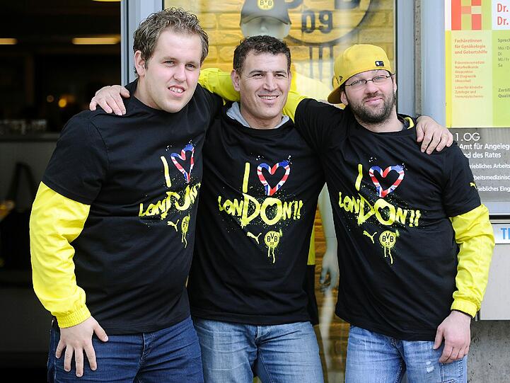 In London dominierten BVB-Fans und Verein am Freitag.