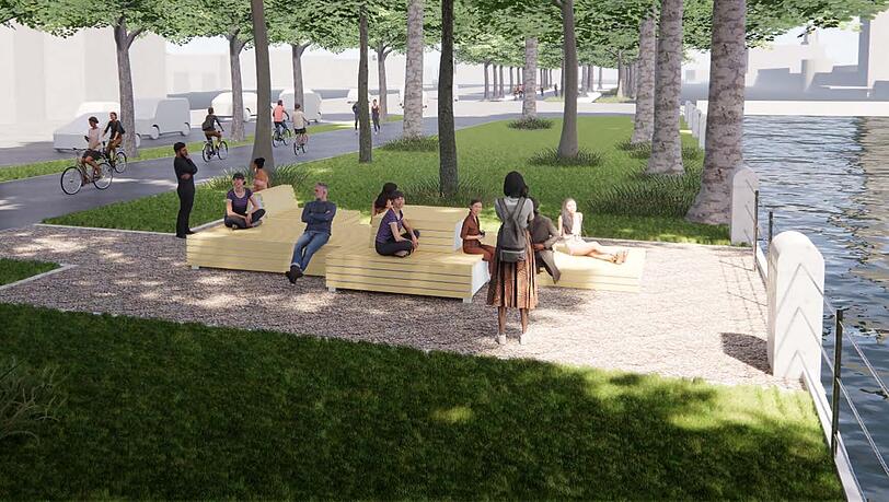 Auch bei der Reichenbachbr&uuml;cke will das Baureferat neue Sitzm&ouml;bel aufstellen. Doch ob das wirklich so kommt, h&auml;ngt auch davon ab, wie sich die Finanzen der Stadt entwickeln.