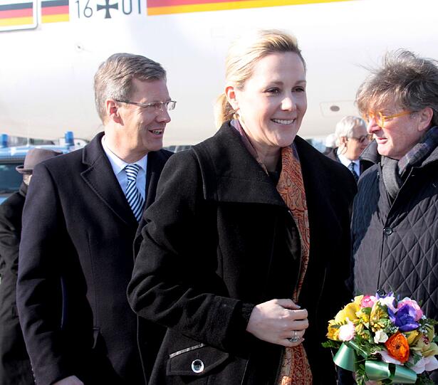 Wulff bei seinem Besuch in Italien - die Bilder
