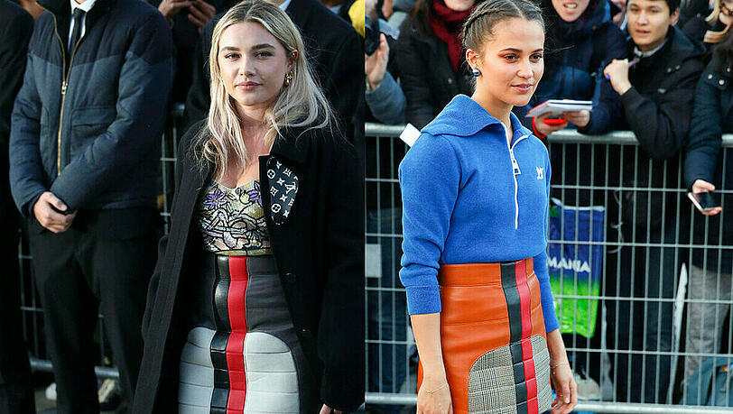 Florence Pugh und Alicia Vikander bei der Paris Fashion Week. Florence Pugh und Alicia Vikander bei der Paris Fashion Week.