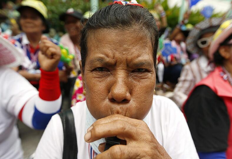 Nach dem thailändischen Neujahrsfest werden die Proteste in Bangkok wieder lauter.