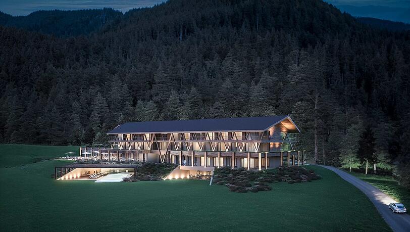 So soll das neue Berghotel Sonnenbichl oberhalb von Bad Wiessee in ein paar Jahren ausschauen. Tagesausflügler sollen auch dann noch willkommen sein.