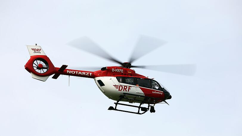 Ein Rettungshubschrauber r&uuml;ckte aus. (Symbolbild)
