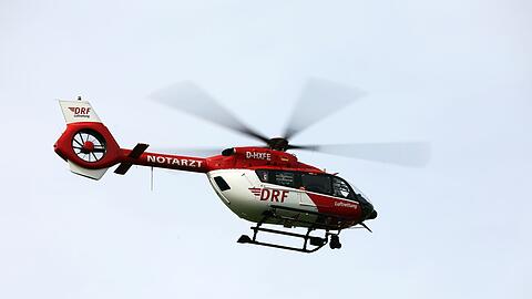 Ein Rettungshubschrauber r&uuml;ckte aus. (Symbolbild)