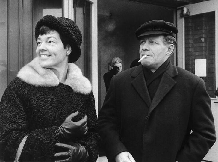 Altbundeskanzler Helmut Schmidt und seine Frau Loki
