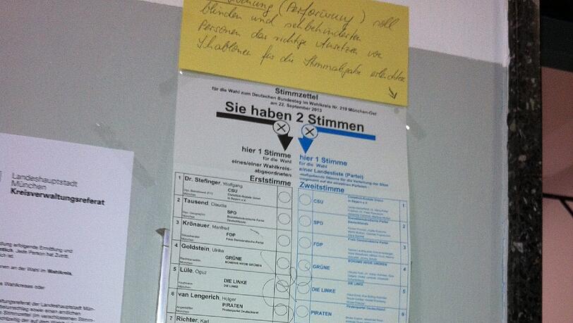 Wahl-Hilfe für Blinde. So geht's... Wahl-Hilfe für Blinde. So geht's...