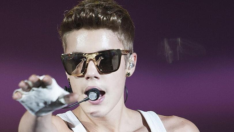 Justin Bieber bei einem Konzert in Kanada Justin Bieber bei einem Konzert in Kanada