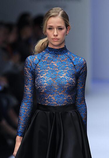 Busenblitzer bei der Fashion Week in Mexico City...