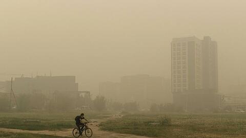 Der Rauch setzt den Menschen in Jakutsk schwer zu.