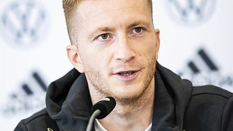 Marco Reus spricht.