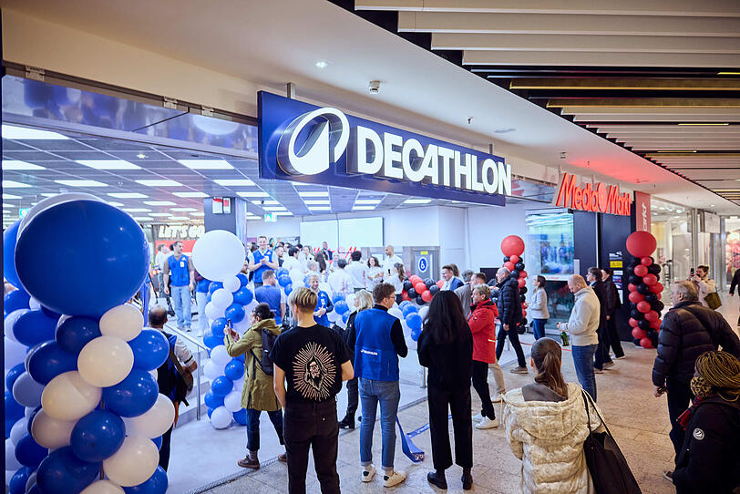 MediaMarkt und Decathlon machen im PEP nun gemeinsame Sache. MediaMarkt und Decathlon machen im PEP nun gemeinsame Sache.