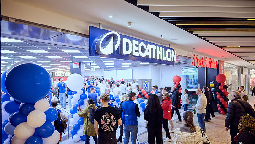 MediaMarkt und Decathlon machen im PEP nun gemeinsame Sache. MediaMarkt und Decathlon machen im PEP nun gemeinsame Sache.