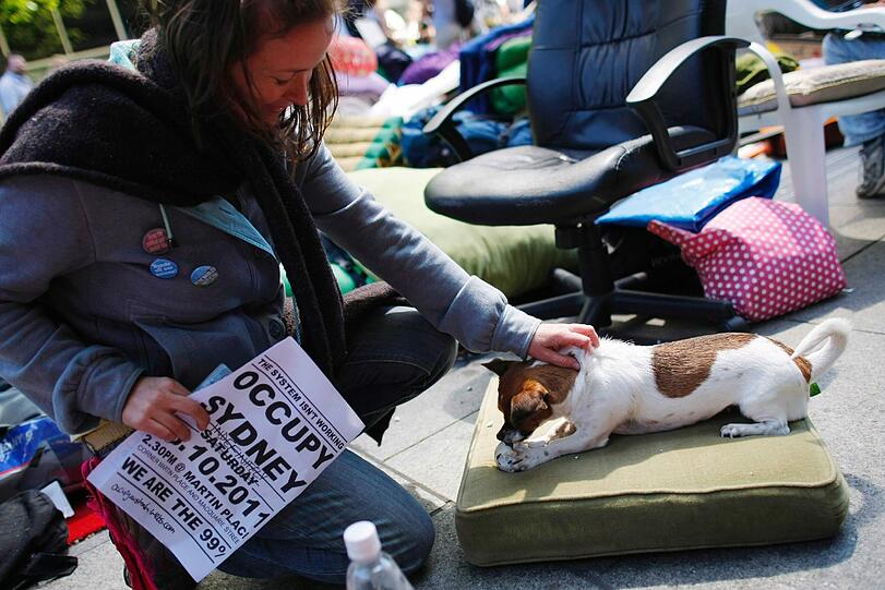 Occupy Sydney: Proteste gabe es unter anderem auch in Australien.