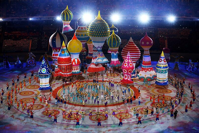 Weitere Bilder von der Eröffnungsfeier der Olympischen Spiele in Sotschi.