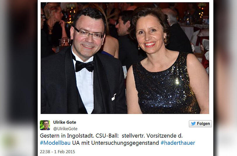 Ein Tweet mit Folgen: Dieses Bild von Christine Haderthauer und Florian Herrmann ist nicht überall gut angekommen.