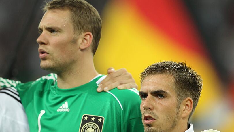 Philipp Lahm und Manuel Neuer werden in ihrer WM-Vorbereitung von Verletzungen ausgebremst. Philipp Lahm und Manuel Neuer werden in ihrer WM-Vorbereitung von Verletzungen ausgebremst.
