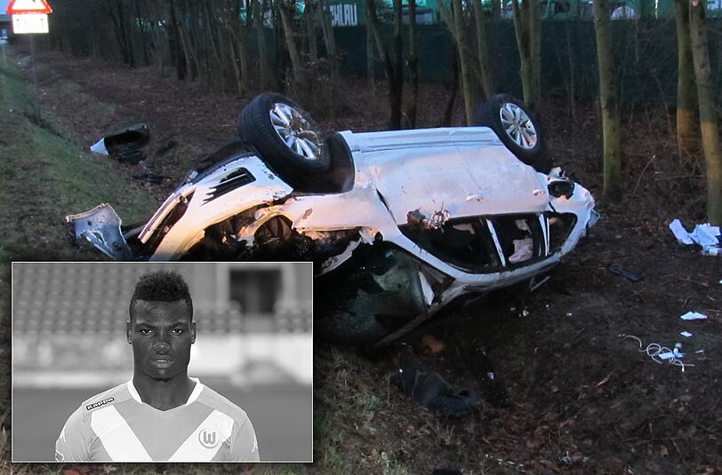 Junior Malanda stirbt bei einem Auto-Unfall: Die Bilder vom Unfallort.