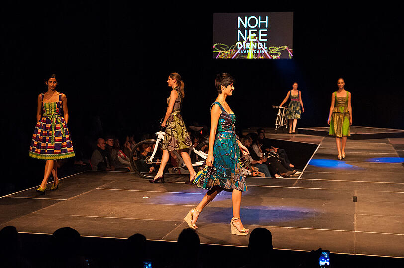 Bilder von der Radl&Fashion Show in der Muffathalle.