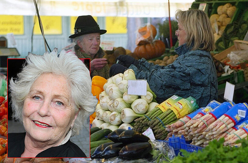 Am Viktualienmarkt werden jedes Jahr rund 40 Millionen Euro umgesetzt. Die Stadt kassiert dabei kräftig mit &ndash; aber wo sind die Millionen? Links: Die streitbare Markt-Sprecherin Elke Fett.
