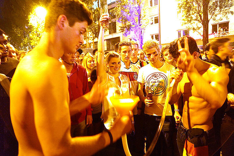 Was für eine Party! Nach dem WM-Sieg herrschte auf Münchens Straßen Ausnahmezustand. Die Bilder.