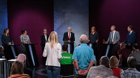 Die Spitzenkandidaten zur Landtagswahl in Sachsen-Anhalt stellten sich den Fragen aus dem Publikum.