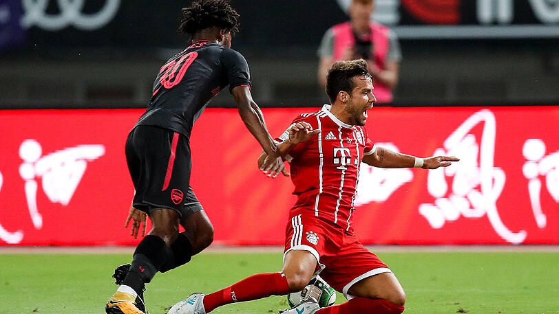Der FC Bayern testete auf seiner Asienreise gegen den FC Arsenal.
