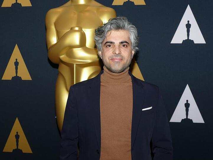 Regisseur Feras Fayyad beim Empfang für die Oscar-nominierten Dokumentarfilme in der Filmakademie in Los Angeles.