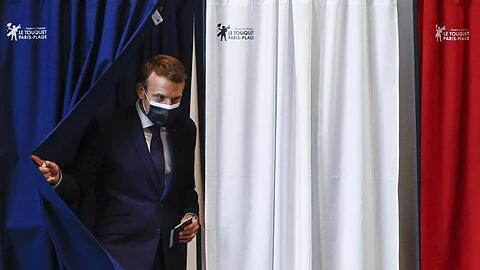 Präsident Emmanuel Macron geht als Verlierer aus der ersten Runde der Regionalwahlen hervor.