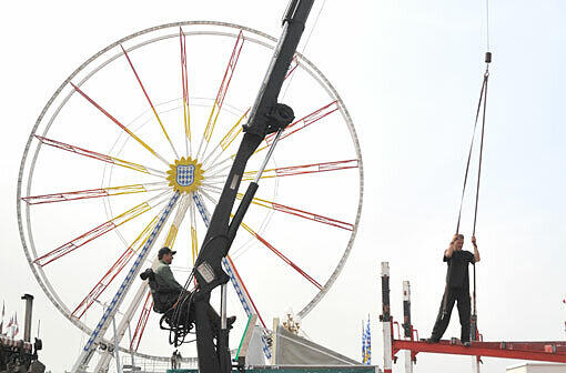 Es kann losgehen: Die Vorbreitungen auf das Frühlingsfest sind abgeschlossen.