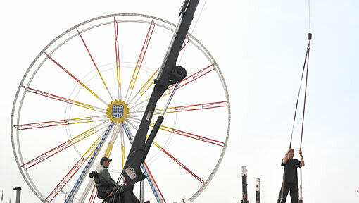 Es kann losgehen: Die Vorbreitungen auf das Frühlingsfest sind abgeschlossen. Es kann losgehen: Die Vorbreitungen auf das Frühlingsfest sind abgeschlossen.