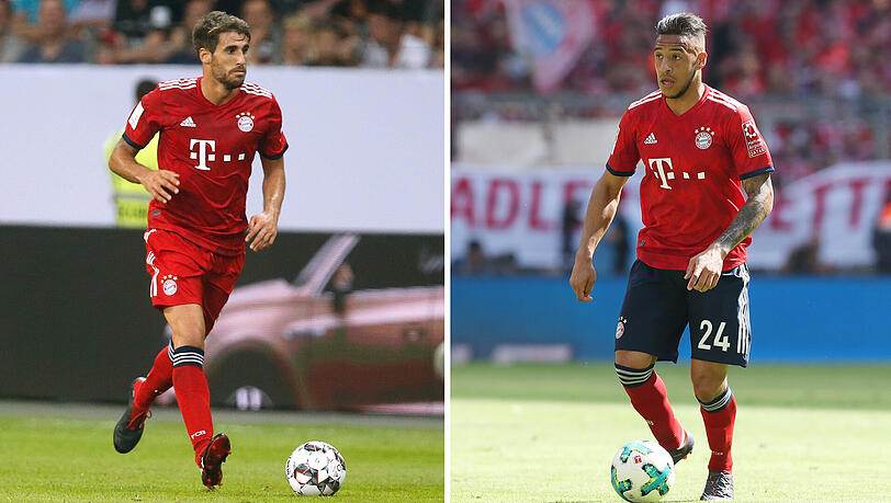 Javi Martínez und Corentin Tolisso. Javi Martínez und Corentin Tolisso.