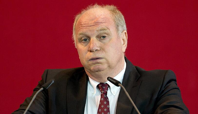 Uli Hoeneß am Freitagabend im Audi Dome.